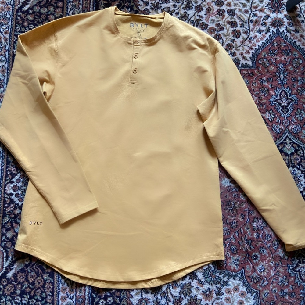 BYLT // Mustard Henley // Size M